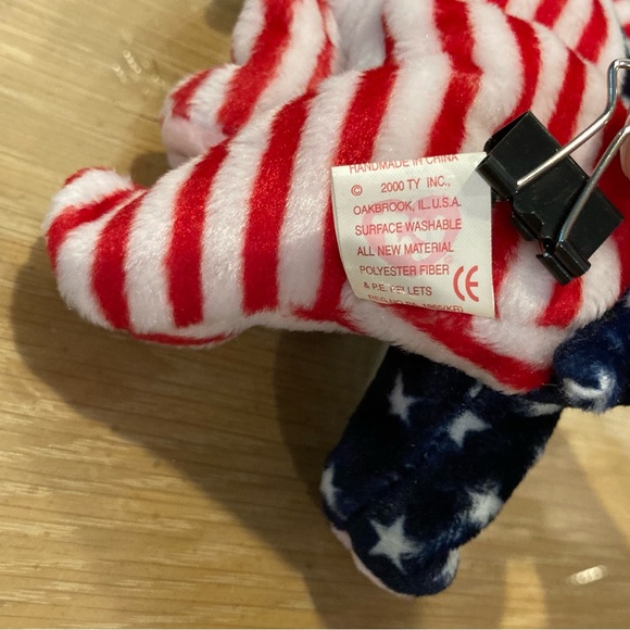 NWT Vintage "Righty 2000" Beanie Baby. Date of birth 7/4/2000. - Picture 13 of 15